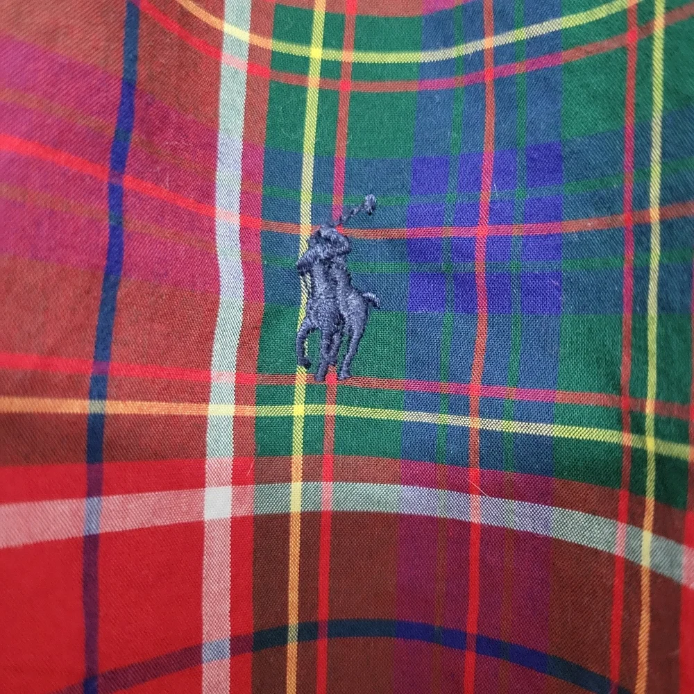 Ralph Lauren Plaid Button Down Shirt Size Boys XL (18-20) Christmas Holiday